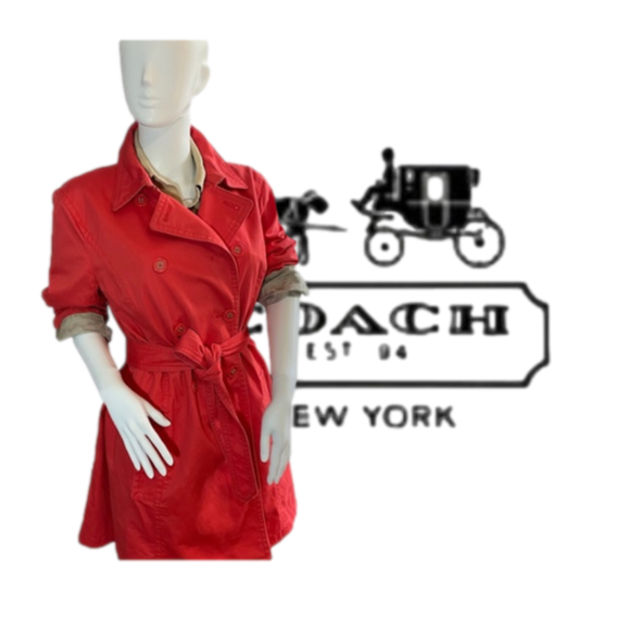 Coach Jackets & Blazers - REDUCED for CCO TODAY! COACH Trench Coat, Mandarin, Size Large
